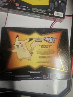 Pokemon TCG Shining Fates Pikachu V Collection Box ©2021 *Factory Sealed - Image 3
