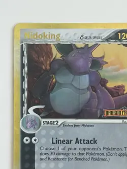 Pokemon TCG Nidoking 6/101 Dragon Frontiers Reverse Holo Stamp - Image 2