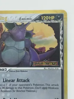 Pokemon TCG Nidoking 6/101 Dragon Frontiers Reverse Holo Stamp - Image 3