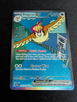Pidgeot EX 225/197 Sv03: Obsidian Flames Holo Card NM/M Condition - Image 1