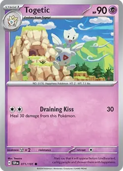 Togetic 071/191 | Surging Sparks | Common Non Holo | NM Pokemon Card - Image 1