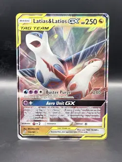 Latias & Latios GX 113/181 - Team Up Tag Team Full Art Alt Art Pokemon TCG - NM - Image 1