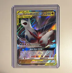 Pokemon TCG Latias & Latios GX TAG TEAM 113/181 SM-Team Up Holo Ultra Rare - Image 1