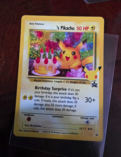 Pokemon TCG ______'s Pikachu 24/53 Wotc Promo Holo 50 HP Eng - Image 1