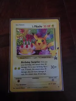 Pokemon TCG ______'s Pikachu 24/53 Wotc Promo Holo 50 HP Eng - Image 3