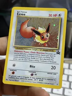 Eevee 11 2000 Holo Black Star Promo Rare WOTC Nintendo Pokemon Card TCG - Image 4