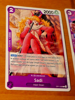 ONE PIECE FRANCAISE CARD GAME CARTE CARTE OP11-063 FR MINT - Image 1