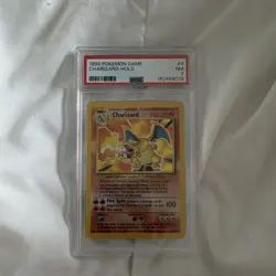 1999 Wizards of the Coast Pokemon TCG Charizard Base Set Holo 4/102 PSA 7 - Image 1