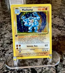 Pokemon TCG Machamp 8/102 Deck Exclusives Holo Rare English 1st Edition 100HP - Image 1