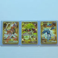 Pokemon TCG Full Art Foil 3-Card Lot: Koraidon ex 254/198 + Rillaboom 197/189 - Image 1
