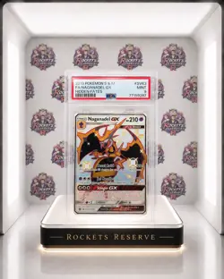 2019 Pokemon Sun & Moon Hidden Fates SV63 Full Art/Naganadel GX PSA 9 - Image 1