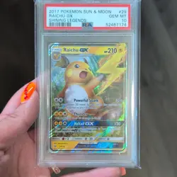 💎2017 POKEMON Sun & Moon Raichu GX SHINING LEGENDS #29/73 - PSA 10 GEM MINT!💎 - Image 1