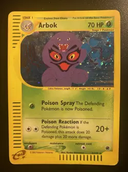 Pokemon Card-Arbok -3/165-Expedition- Holo-ENG-Very Good - Image 1