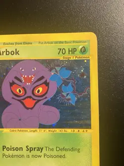 Pokemon Card-Arbok -3/165-Expedition- Holo-ENG-Very Good - Image 4