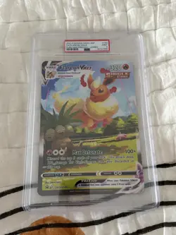 2021 Pokemon SWSH180 Flareon Vmax Premium Collection Jumbo PSA 9 - Image 1