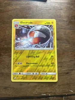Electrode Pokemon Card - Lightning Ball & Electroblast Abilities - Image 1