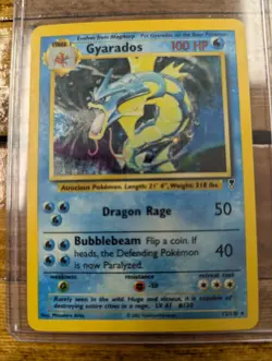 Gyarados 12/110 Legendary Collection Holo Rare Pokemon Card - LP - Image 1