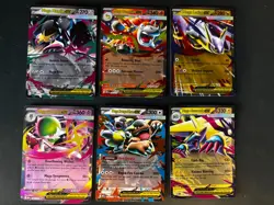 Mega Evolution Complete EX card Bundle Pokemon job lot of 6 NM TCG cards - Image 1