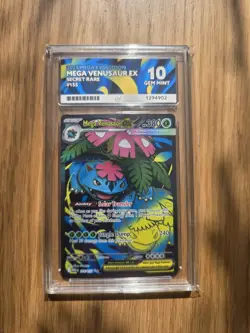 Pokemon TCG - Mega Venusaur Ex 155/132 - Mega Evolutions - ACE 10 Perfect Grades - Image 1