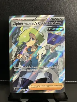 Pokemon TCG Ciphermaniac's Codebreaking Ultra Rare Full Art Card 198/162 - Image 1
