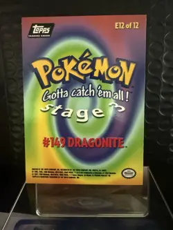 Topps Pokemon Stage 3 Insert Card #149 Dragonite E12 of 12 English Standard - Image 4