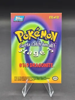 1999 Topps Pokemon Stage 3 Insert #149 Dragonite E12 of 12 Trading Card Mint!🔥 - Image 2