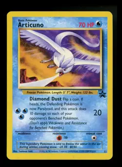 Articuno 22 2000 Black Star Promo Rare WOTC Nintendo Pokemon Card TCG - Image 1
