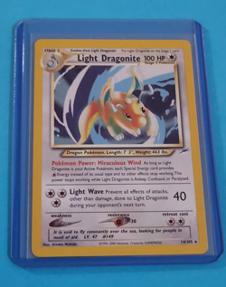 Light Dragonite 14/105 Neo Destiny Regular Holo Rare English 2000 Pokemon TCG - Image 1