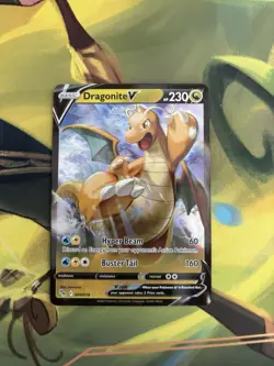 Pokemon TCG Dragonite V 049/078 Holo Rare Pokemon Go - EX - Image 1