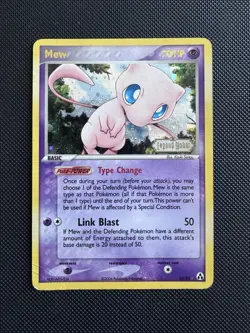 Pokemon Mew TCG Holo Rare Card 10/92 EX Legend Maker 2006 - Played - Image 1
