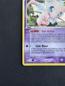 Pokemon Mew TCG Holo Rare Card 10/92 EX Legend Maker 2006 - Played - Image 3