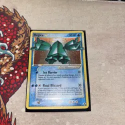 (NM) Pokemon Regice Star EX Legend Maker Ultra Rare Holo 90/92 English Card - Image 1