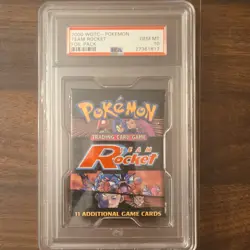 WOTC Pokemon TCG Team Rocket Booster Pack PSA 10 (11 Cards) Cert 27361817 - Image 1