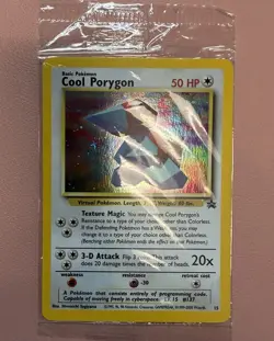 Pokemon COOL PORYGON Black Star Promo Card #15 HOLO Rare SEALED in Pack WOTC NM - Image 1