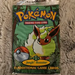 Pokemon TCG WOTC Unlimited Edition Jungle Sealed Booster Pack - Image 1