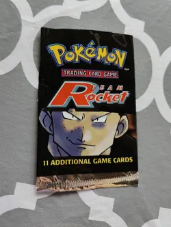Pokemon Team Rocket EMPTY Booster Pack Giovanni Artwork Vintage Packet WOTC 2000 - Image 2