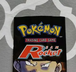 Pokemon Team Rocket EMPTY Booster Pack Giovanni Artwork Vintage Packet WOTC 2000 - Image 3