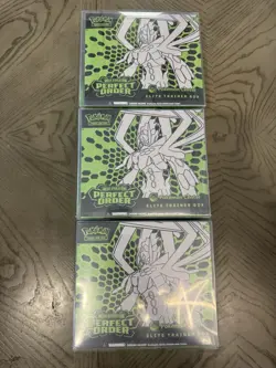 Lot of 3 - Mega Evolution Perfect Order Pokemon Center Elite Trainer Box ETB PKC - Image 1