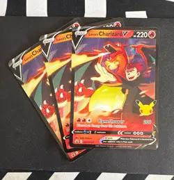 1x Pokemon TCG Lance's Charizard V Promo Holo SWSH133 English 2022 - Image 1