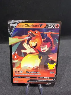 Pokemon TCG Lance's Charizard V Swsh133 Sword & Shield Promo Card Near Mint! - Image 1