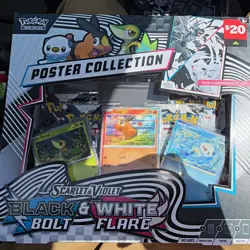 Pokemon TCG Scarlet & Violet—Black & White Flare Poster Box 156 Cards 2024 - Image 1