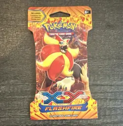 Pokemon TCG XY Flashfire Booster Pack Pyroar Art 10 Cards English 2014 - Image 1