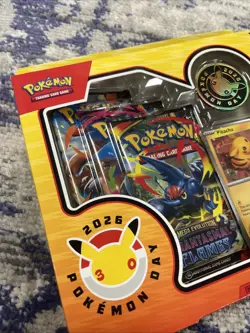 Pokemon TCG Pokemon Day 2026 Pack - 1 Promo Card, 1 Coin, 3 Boosters - NEW - Image 3