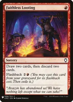 Faithless Looting - Near Mint MTG Mystery Booster - Image 1
