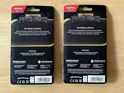 (2) Pokemon Pitch Black Premium Blister Pack Gengar Mega Evolution New Sealed - Image 2