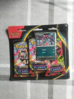 Pokemon TCG Phantasmal Flames 3 Pack Triple Blister Pack Sneasel Factory Sealed - Image 1