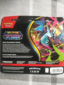 Pokemon TCG Phantasmal Flames 3 Pack Triple Blister Pack Sneasel Factory Sealed - Image 3