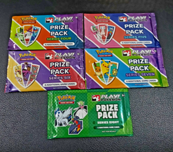 Pokemon Play! Prize Pack Series 4,5,6,7 & 8 Booster Pack Sealed - Image 1