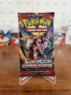 Pokemon Crimson Invasion 10 Card Sealed Booster Pack 1 Sun & Moon And Buzzwole ! - Image 3