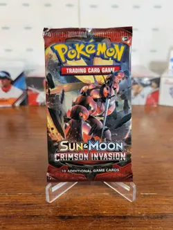 Pokemon Crimson Invasion 10 Card Sealed Booster Pack 1 Sun & Moon And Buzzwole ! - Image 5